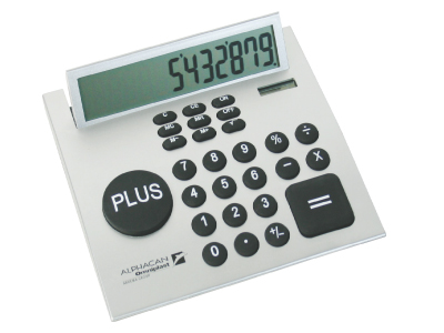 photograph of a promotional calculator