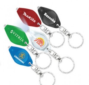 image of 4 promotional keyrings