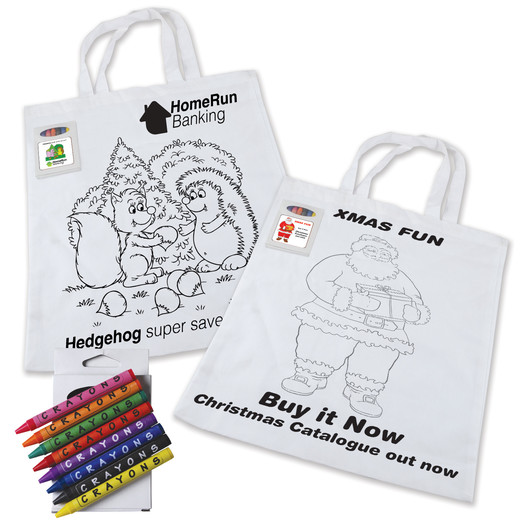 Colouring Cotton Tote Bags