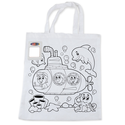 Colouring Cotton Tote Bags