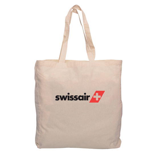 Express Calico Shopping Bags with Gusset