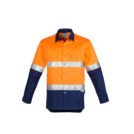Mens Hi Vis Spliced Industrial Shirts