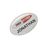 65x45mm Oval Button Badges